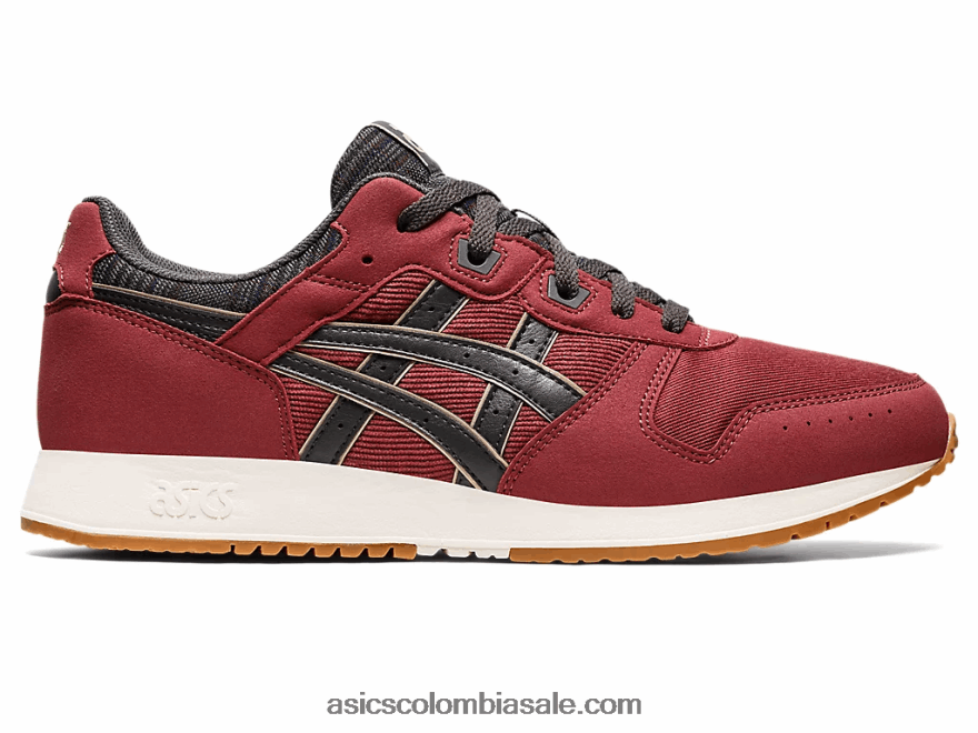 hombres Asics lyte clásico pecho rojo/gris obsidiana 20X82N732