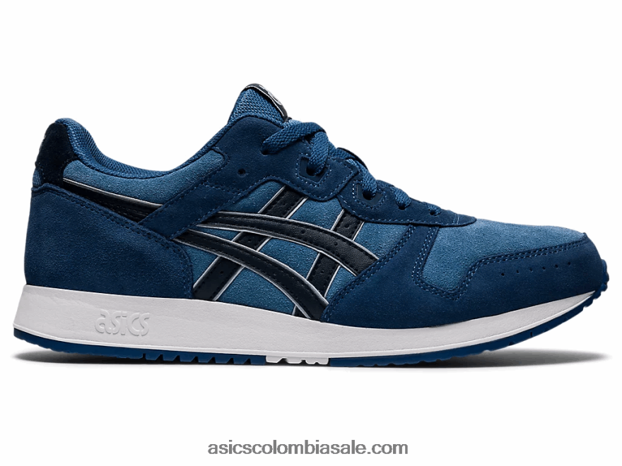 hombres Asics lyte clásico seda gris/azul francés 20X82N990