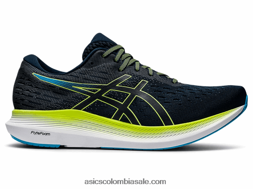 hombres Asics Evoride 2 azul francés/verde peligro 20X82N1919