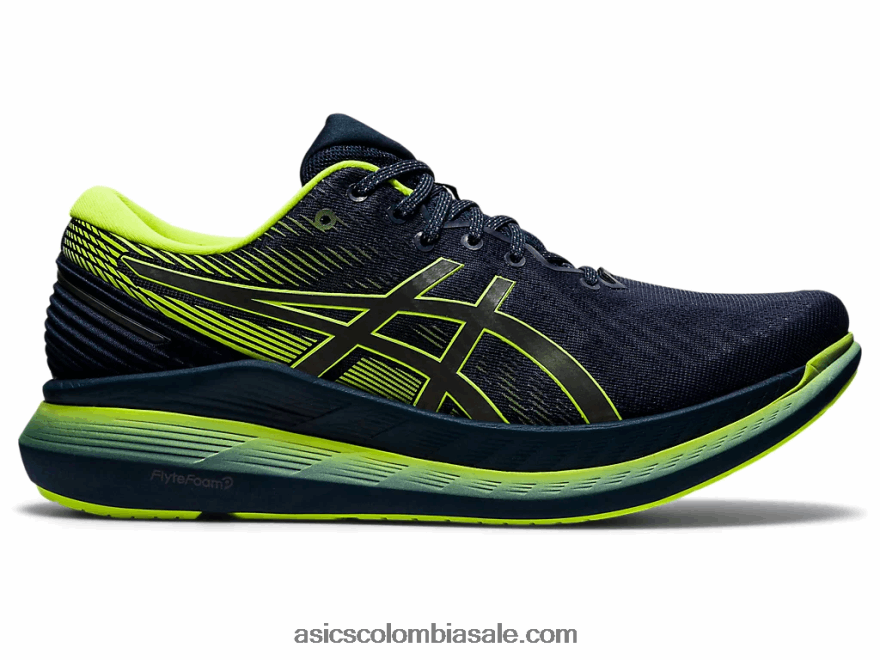 hombres Asics Glideride 2 lite-show azul francés/espectáculo ligero 20X82N1920