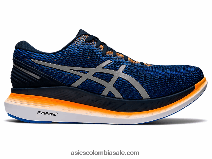 hombres Asics Glideride 2 lite-show azul francés/plata pura 20X82N1800
