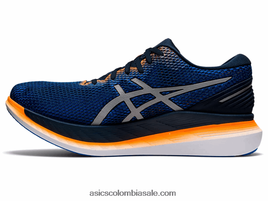 hombres Asics Glideride 2 lite-show azul francés/plata pura 20X82N1800