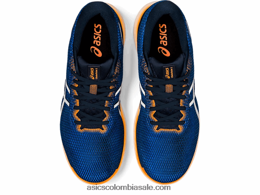 hombres Asics Glideride 2 lite-show azul francés/plata pura 20X82N1800