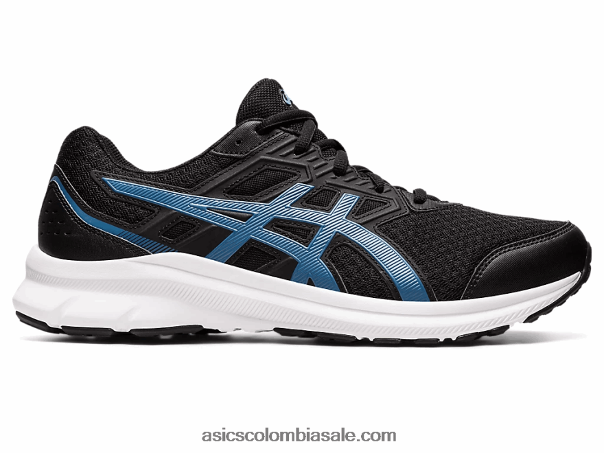 hombres Asics Jolt 3 extra ancho negro/azul 20X82N958