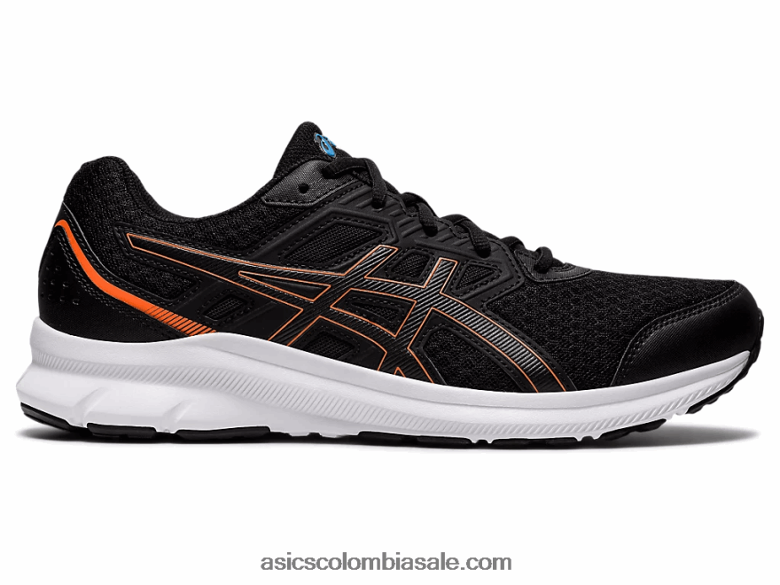 hombres Asics Jolt 3 extra ancho negro/azul renacido 20X82N1943