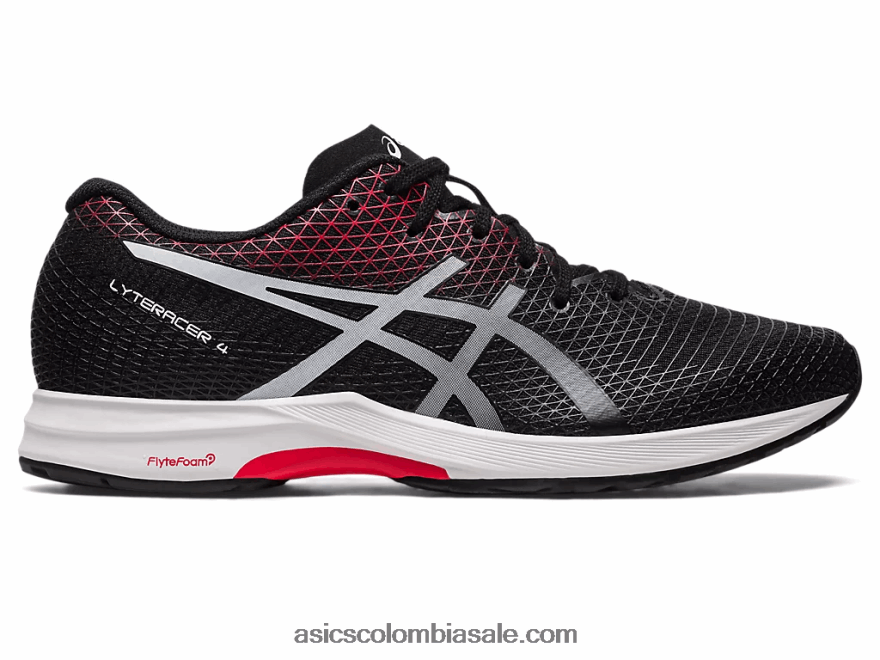 hombres Asics alfabetización 4 negro/rojo clásico 20X82N106