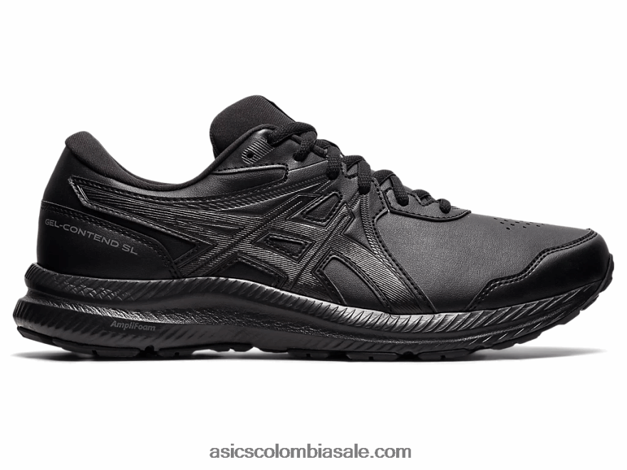 hombres Asics andador gel-conten extra ancho negro 20X82N1981