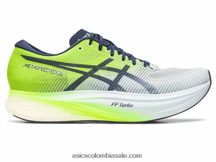 hombres Asics borde de metavelocidad+ cielo/peligro verde 20X82N152