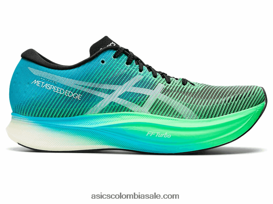 hombres Asics borde de metavelocidad+ negro/hoja nueva 20X82N813