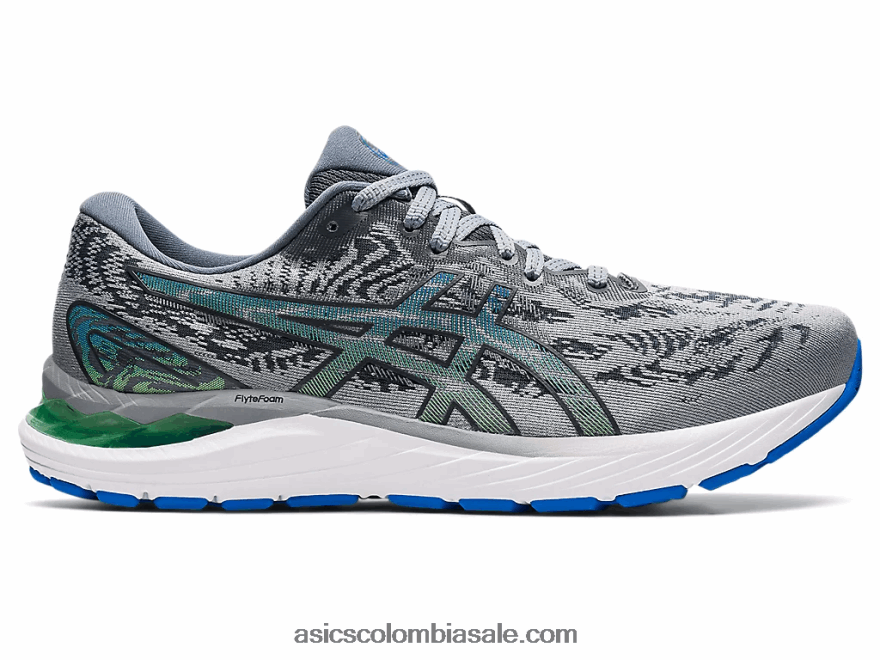 hombres Asics cúmulo de gel 23 placas de yeso/gris portador 20X82N1597