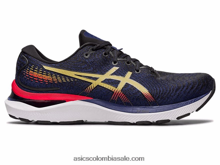 hombres Asics cúmulo de gel 24 aceite de oliva/negro 20X82N382