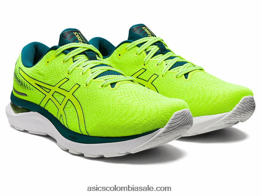 hombres Asics cúmulo de gel 24 amarillo seguridad/pino terciopelo 20X82N1036