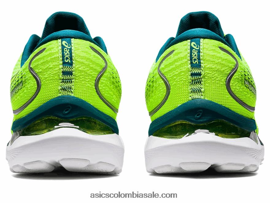 hombres Asics cúmulo de gel 24 amarillo seguridad/pino terciopelo 20X82N1036