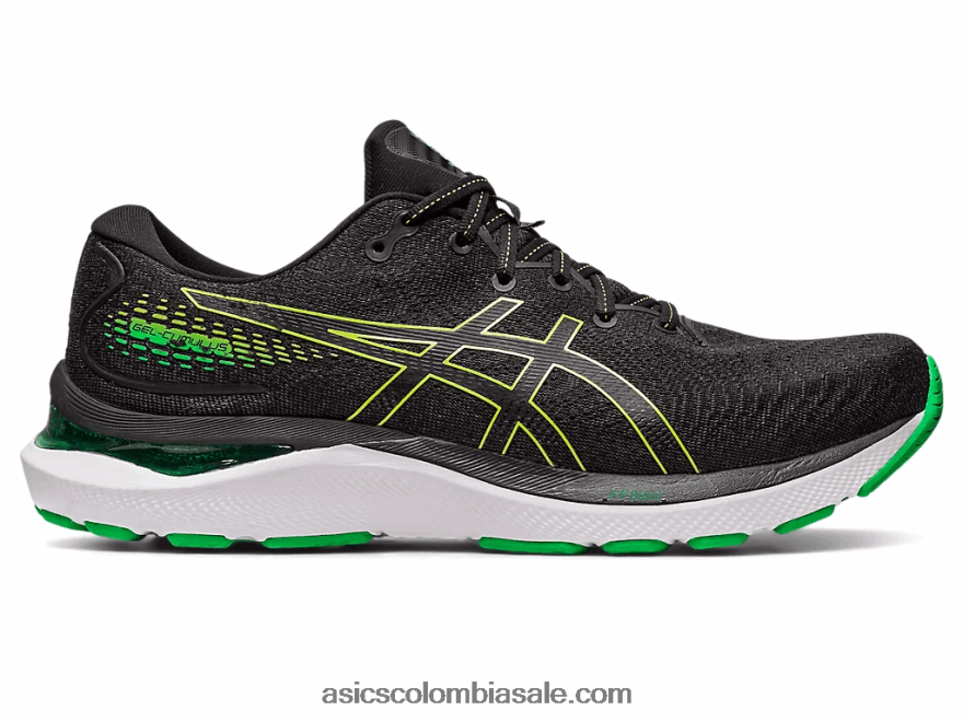 hombres Asics cúmulo de gel 24 ralladura de lima/negra 20X82N422