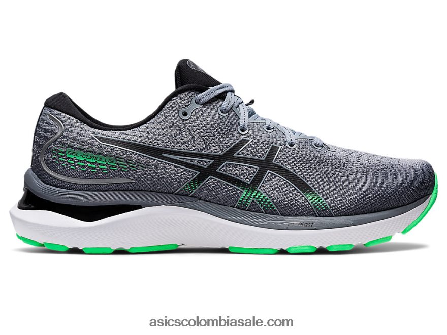 hombres Asics cúmulo de gel 24 yeso/negro 20X82N585