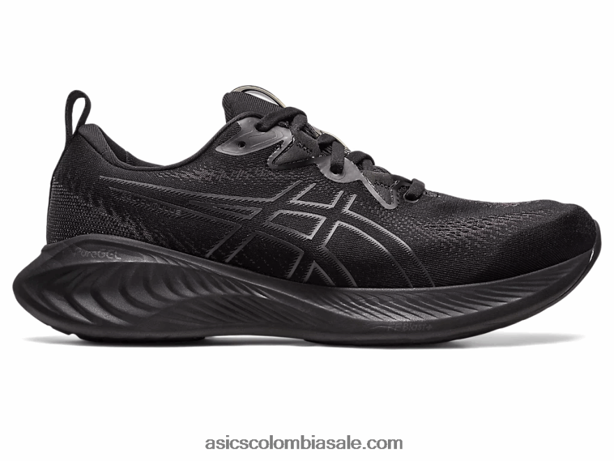 hombres Asics cúmulo de gel 25 negro/bronce 20X82N124