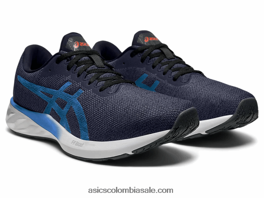 hombres Asics carretera explosiva chaquetón/directorio azul 20X82N2077