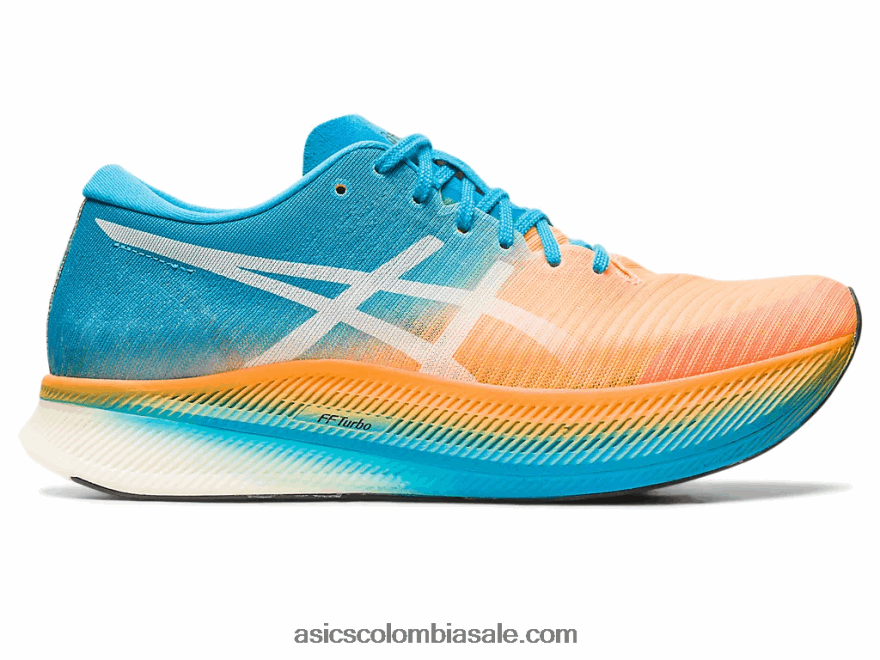 hombres Asics cielo de metavelocidad naranja pop/azul isla 20X82N281