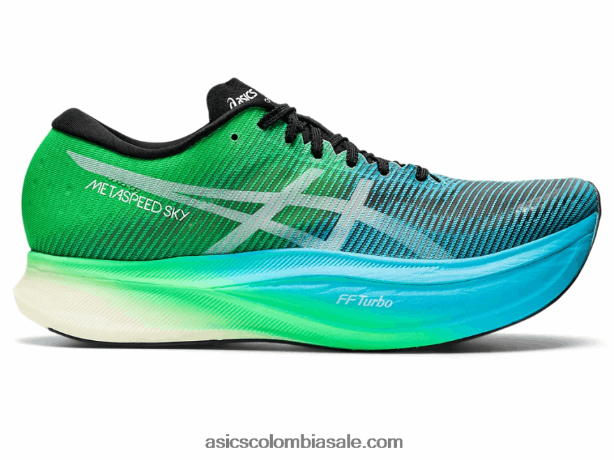 hombres Asics cielo de metavelocidad+ negro/hoja nueva 20X82N877