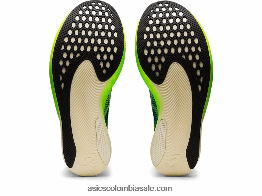 hombres Asics cielo de metavelocidad+ pino terciopelo/amarillo seguridad 20X82N1254