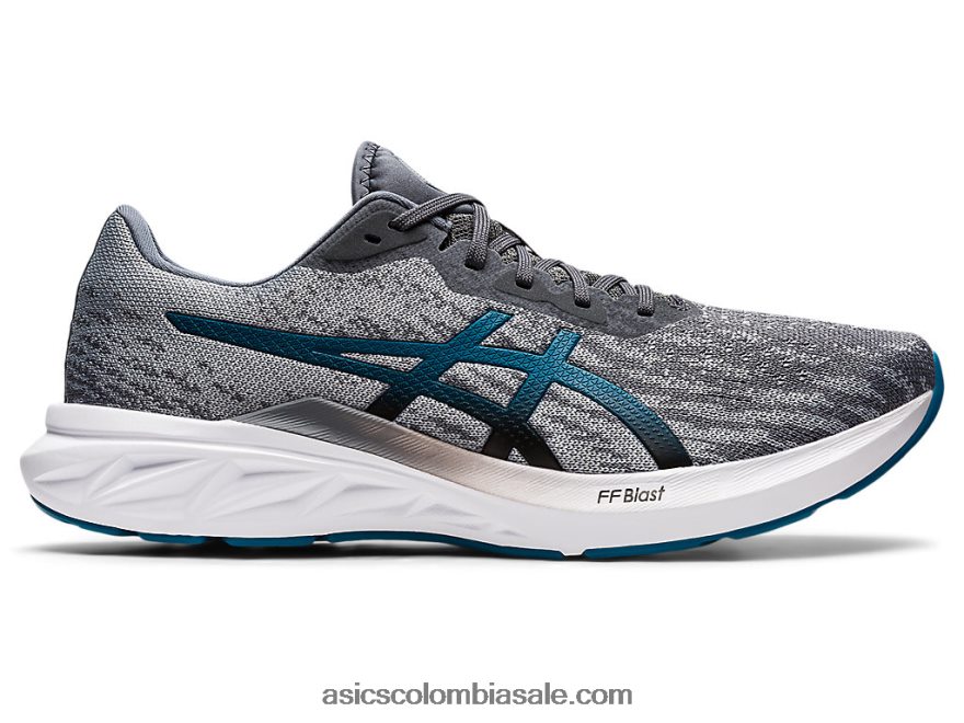 hombres Asics dinablasto 2 metrópolis/verde azulado profundo 20X82N1718
