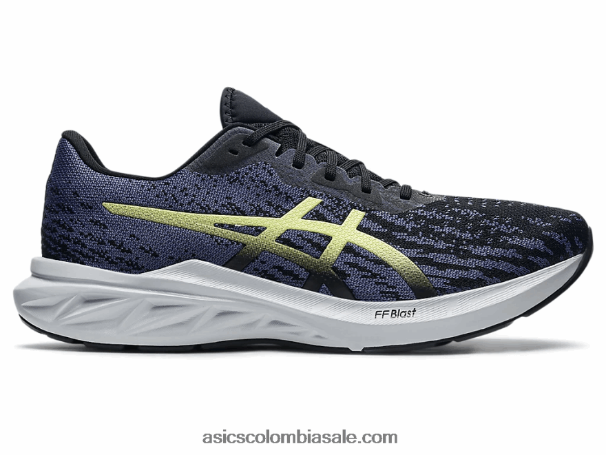 hombres Asics dinablasto 2 negro/amarillo brillante 20X82N1732