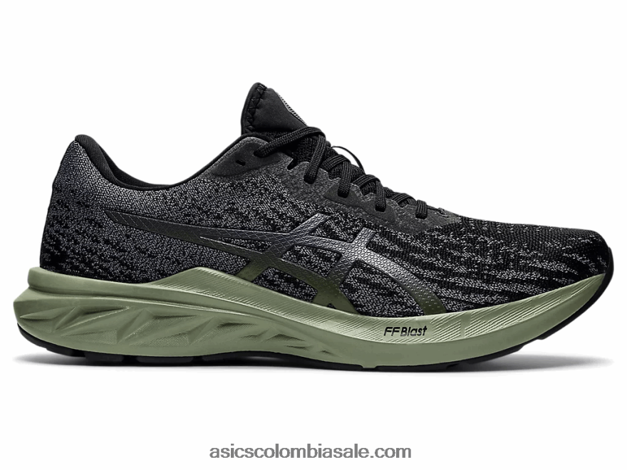 hombres Asics dinablasto 2 negro/gris portador 20X82N1519