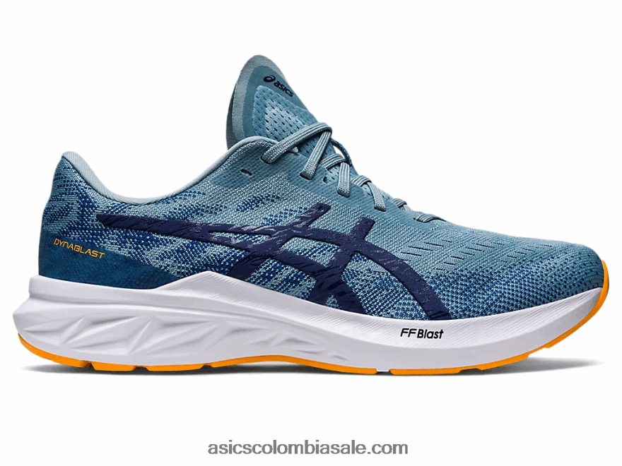 hombres Asics dinablasto 3 acero ligero/océano profundo 20X82N799