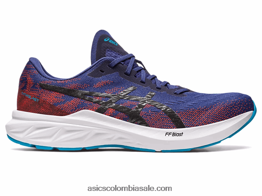 hombres Asics dinablasto 3 azul índigo/negro 20X82N251