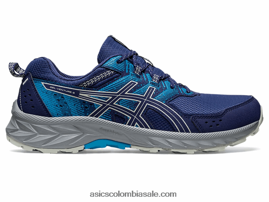 hombres Asics empresa de gel 9 azul índigo/salvia claro 20X82N108