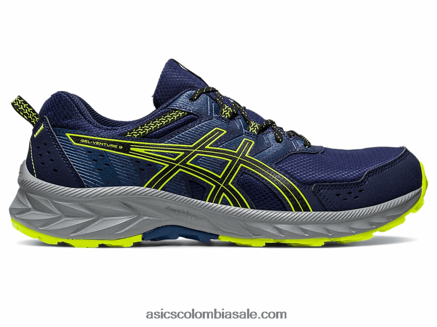 hombres Asics empresa de gel 9 chaquetón/amarillo seguridad 20X82N107