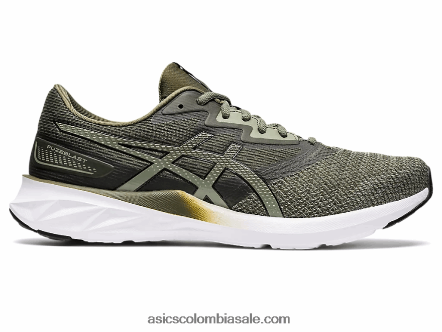 hombres Asics espoleta lona verde oliva/negro 20X82N1578
