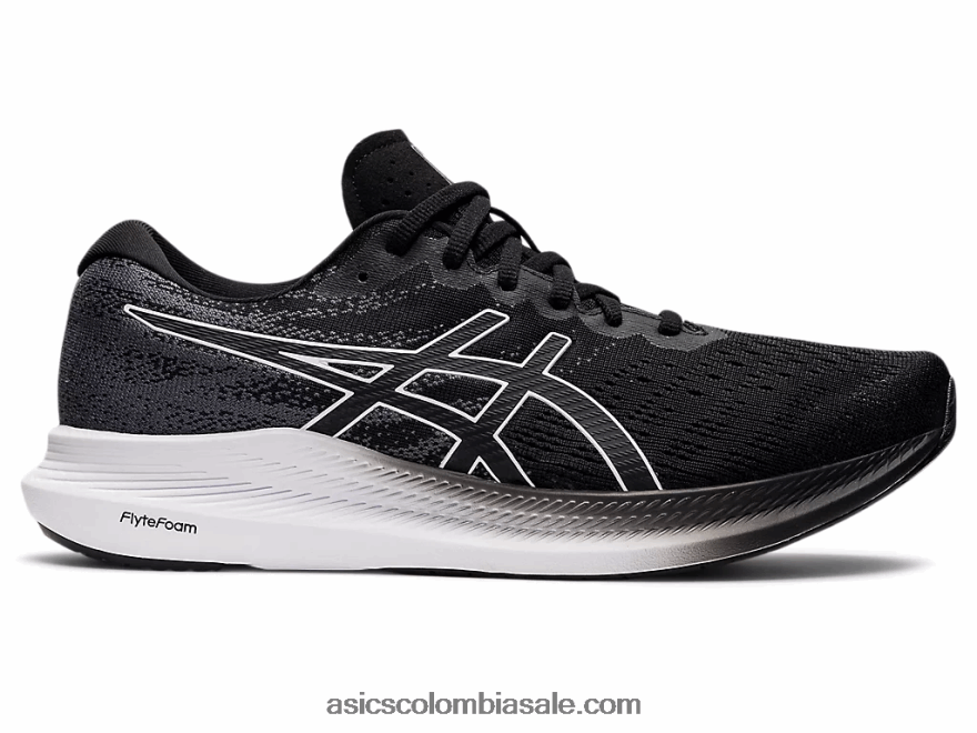 hombres Asics evoride 3 blanco negro 20X82N1219