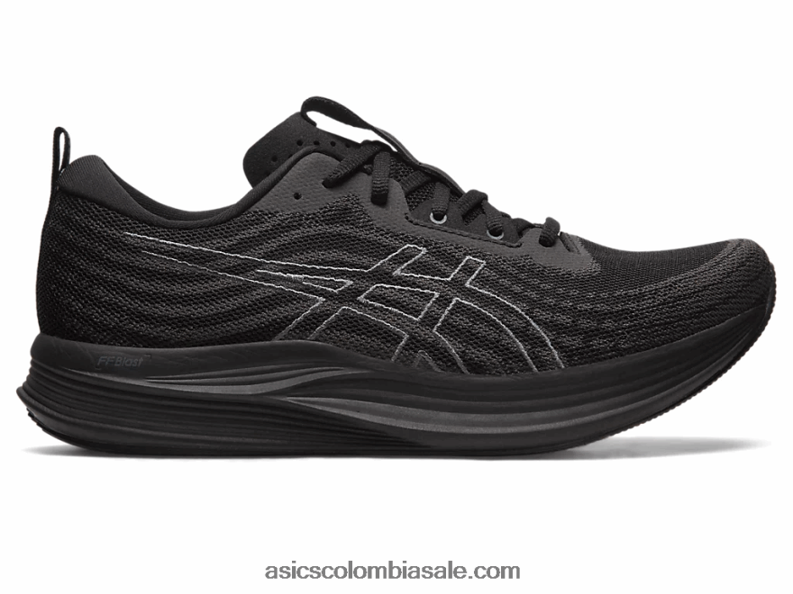 hombres Asics evoride velocidad amplia negro/gris portador 20X82N503