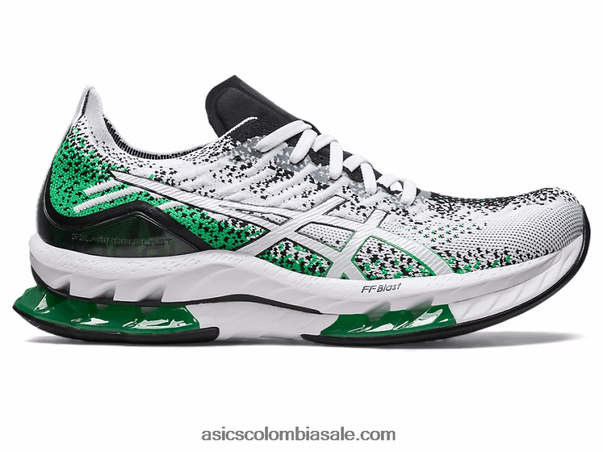 hombres Asics explosión de gel-kinsei blanco/cilantro 20X82N448