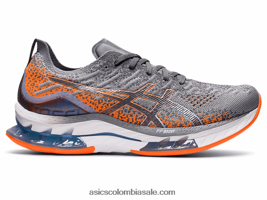 hombres Asics explosión de gel-kinsei hoja de roca/naranja impactante 20X82N600
