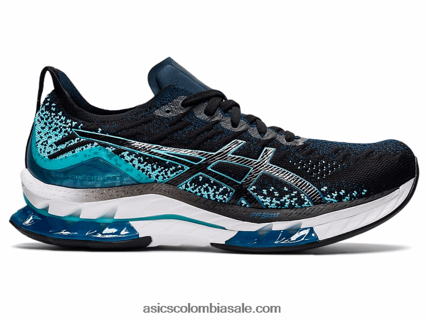 hombres Asics explosión de gel-kinsei negro/menta helada 20X82N1510