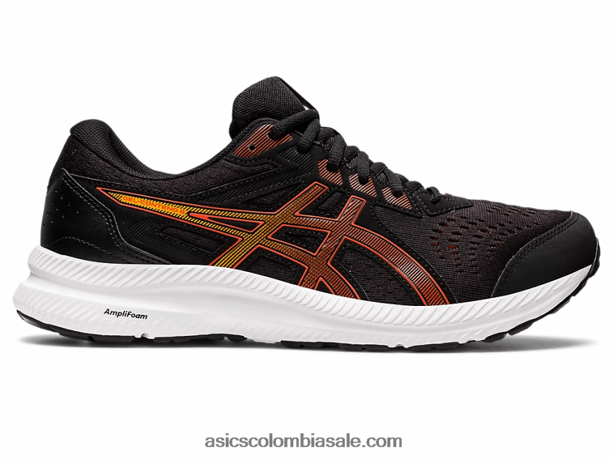 hombres Asics gel-conten 8 extra ancho tomate negro/cherry 20X82N717