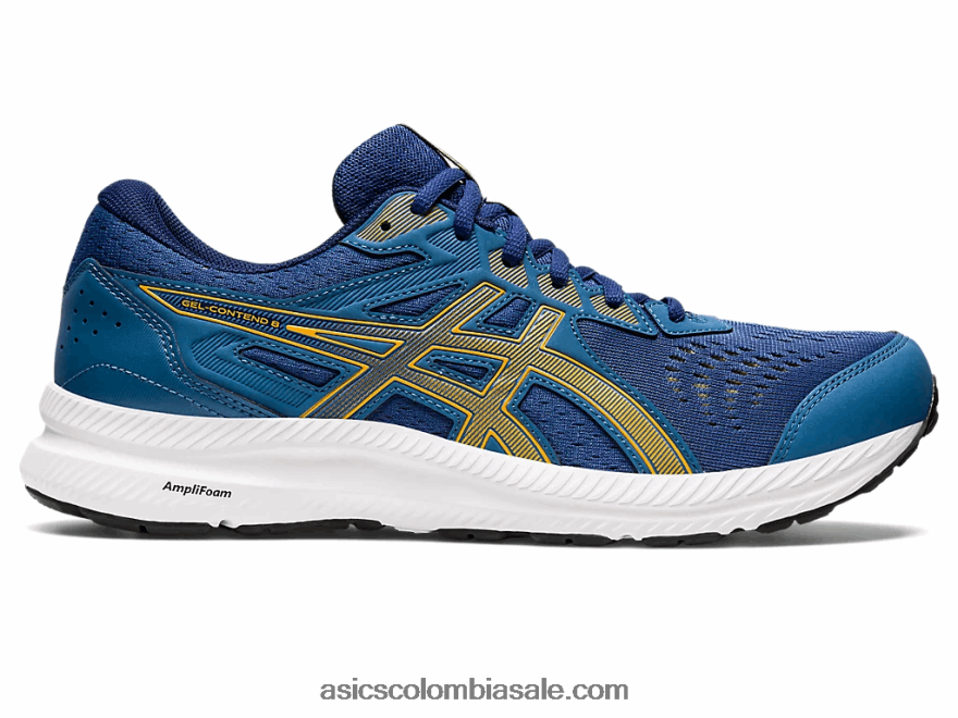 hombres Asics gel-contender 8 azul/ámbar 20X82N674