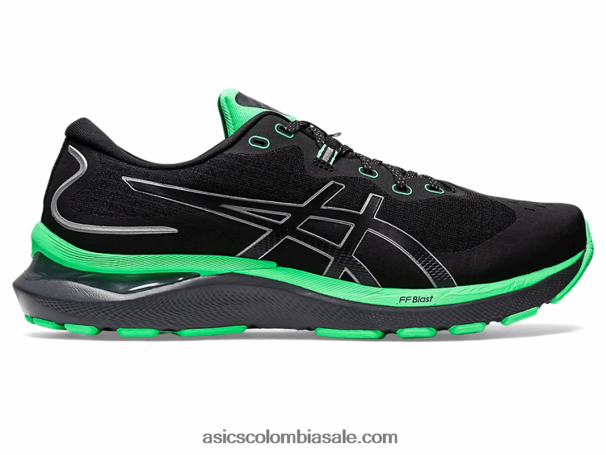 hombres Asics gel-cumulus 24 lite-show negro/hoja nueva 20X82N699