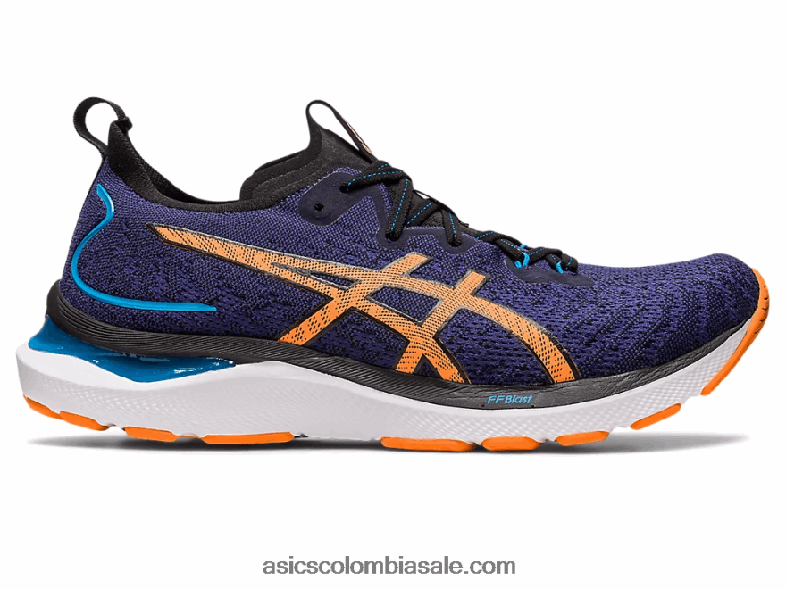 hombres Asics gel-cumulus 24 mk azul índigo/melocotón sol 20X82N632