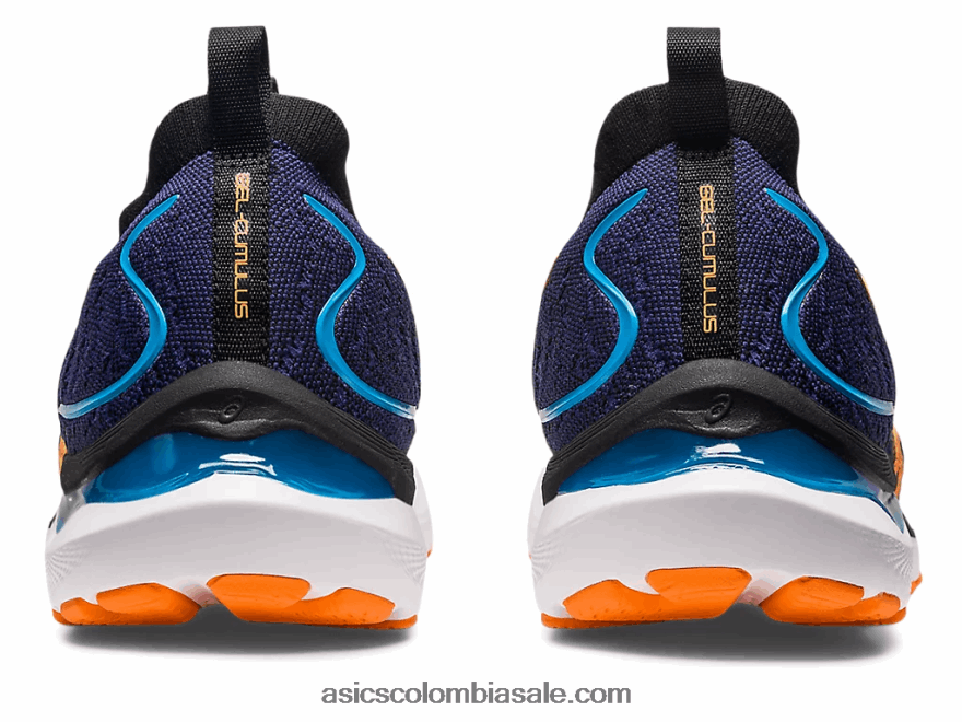 hombres Asics gel-cumulus 24 mk azul índigo/melocotón sol 20X82N632