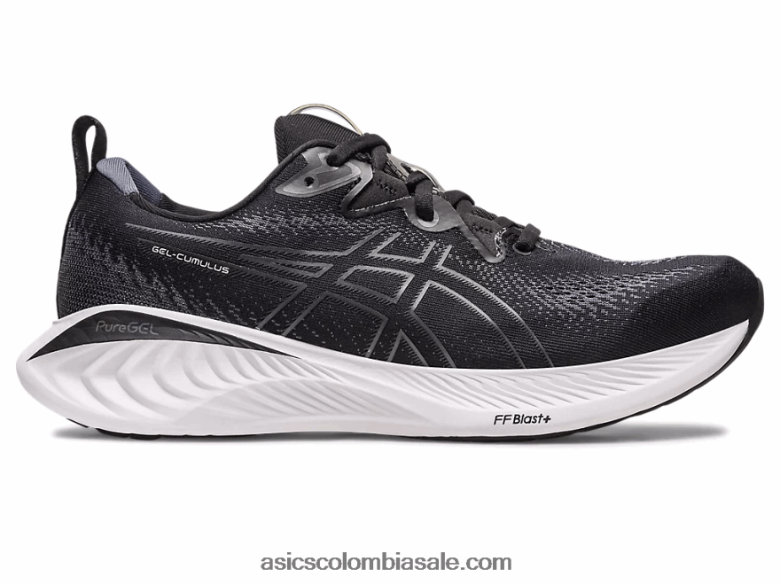 hombres Asics gel-cumulus 25 de ancho negro/gris portador 20X82N127