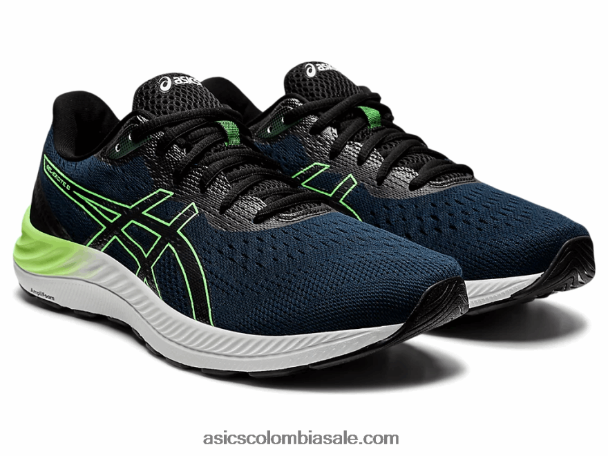 hombres Asics gel-excite 8 azul francés/lima brillante 20X82N1663