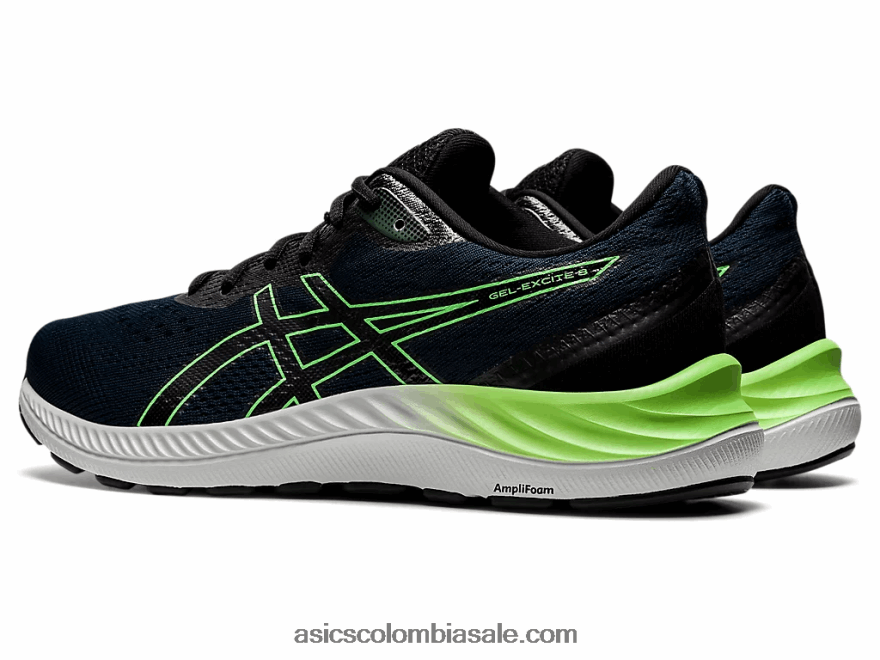 hombres Asics gel-excite 8 azul francés/lima brillante 20X82N1663