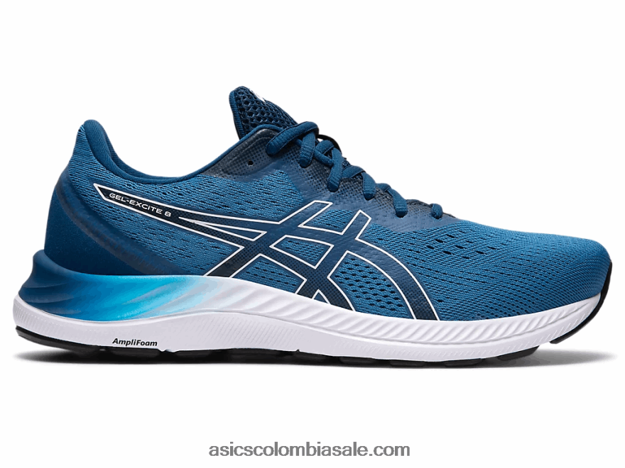 hombres Asics gel-excite 8 renacer azul/blanco 20X82N1941
