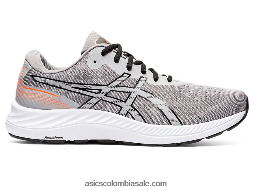 hombres Asics gel-excite 9 extra ancho gris ostra/negro 20X82N1447