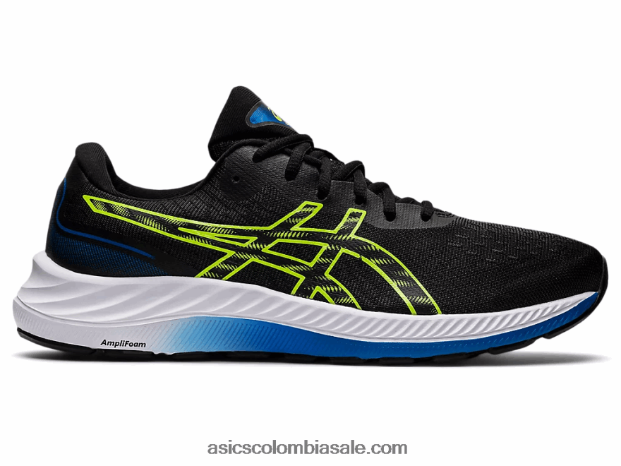 hombres Asics gel-excite 9 negro/verde peligro 20X82N1319