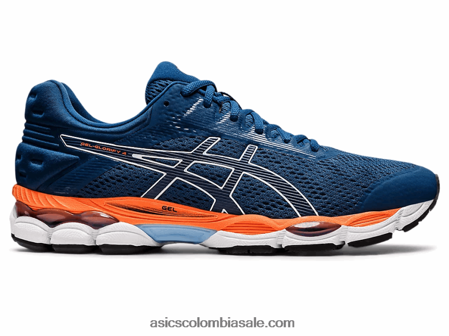 hombres Asics gel-glorificar 4 mako azul/blanco 20X82N1863