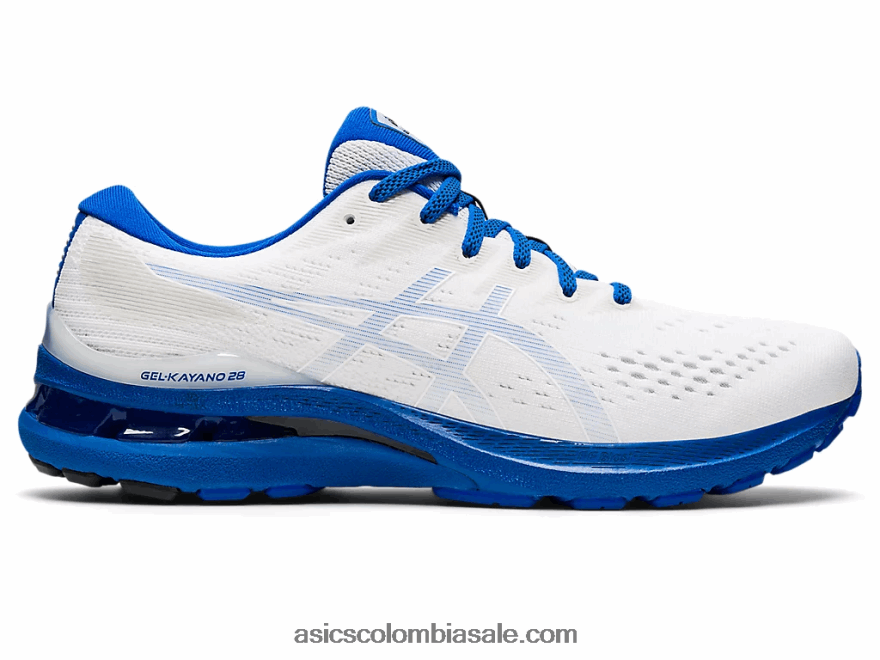hombres Asics gel-kayano 28 blanco/azul atun 20X82N1199